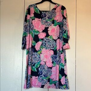 Lilly Pulitzer Floral Dress - Pink and Blue